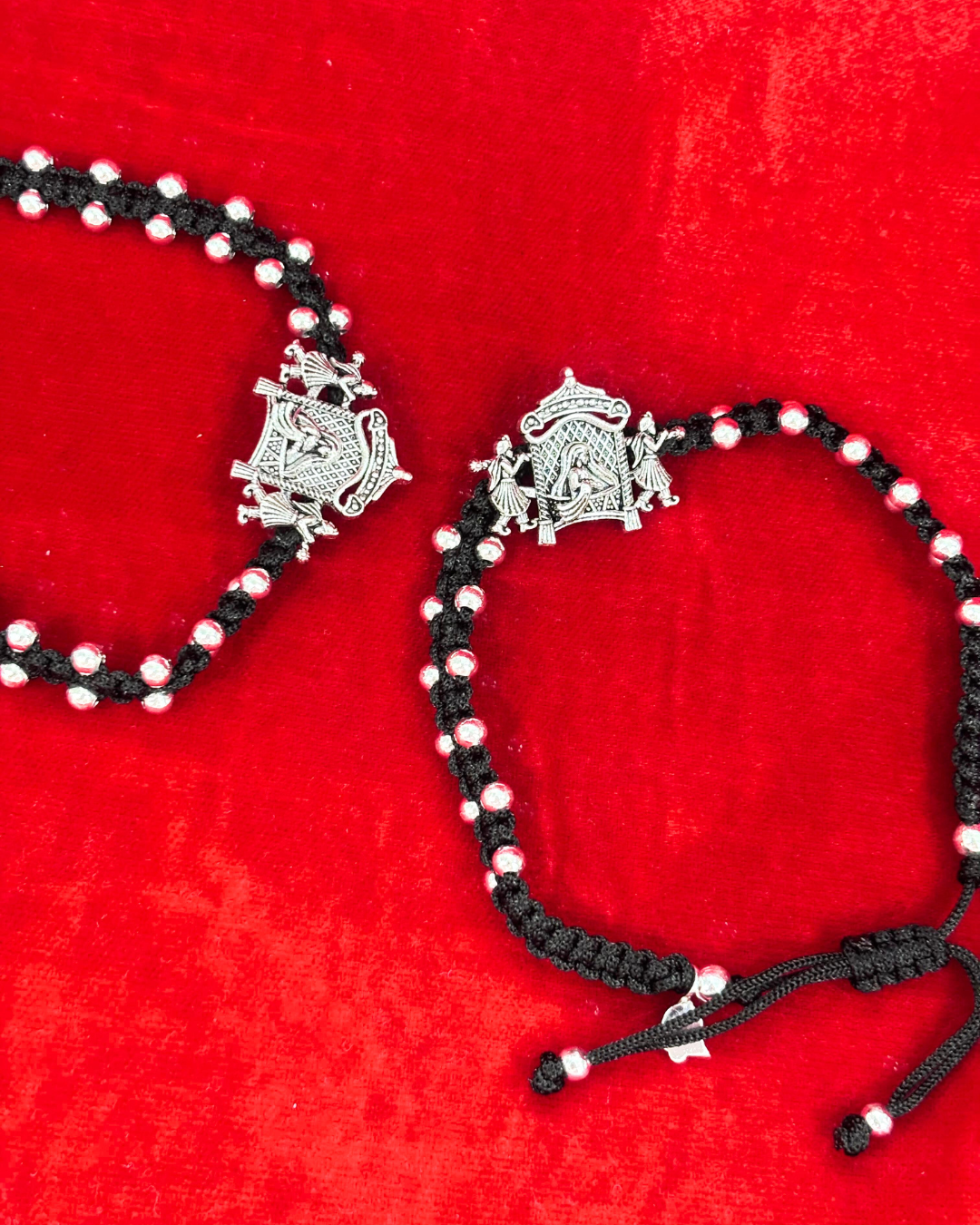 Real Silver Adjustable Doli Dhaga Dailywear Anklets (1 pair)
