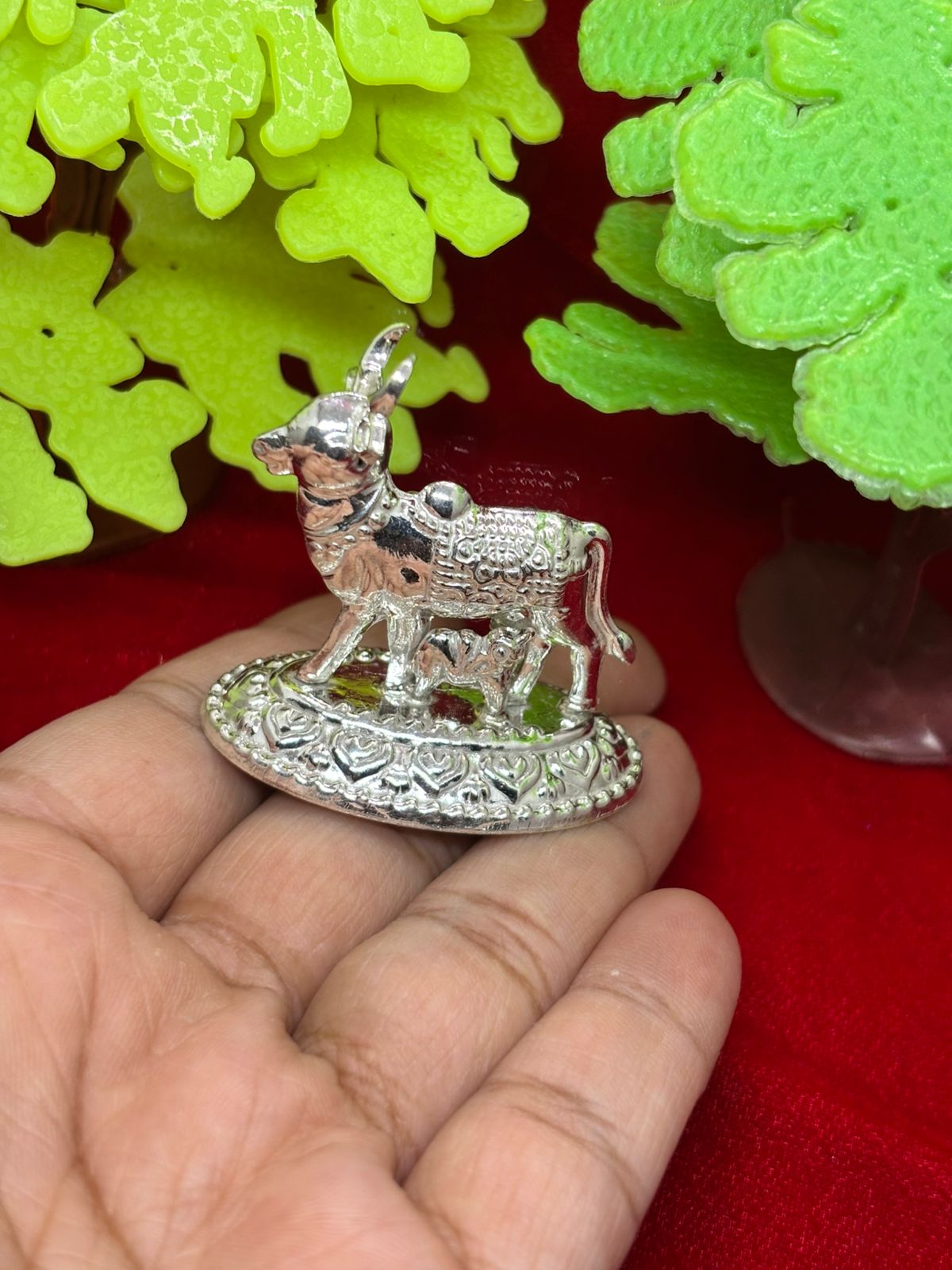 Silver Kamdhenu Cow