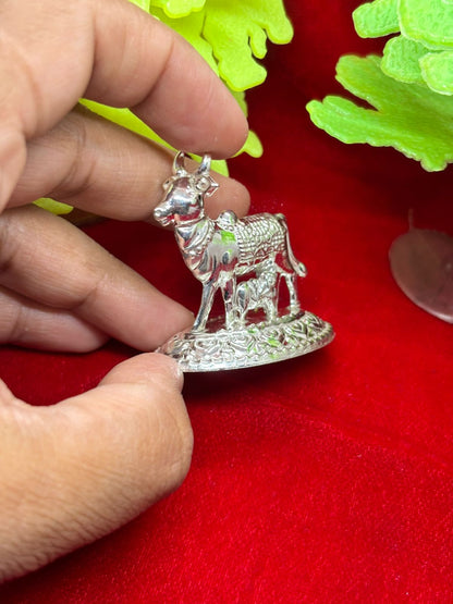 Silver Kamdhenu Cow