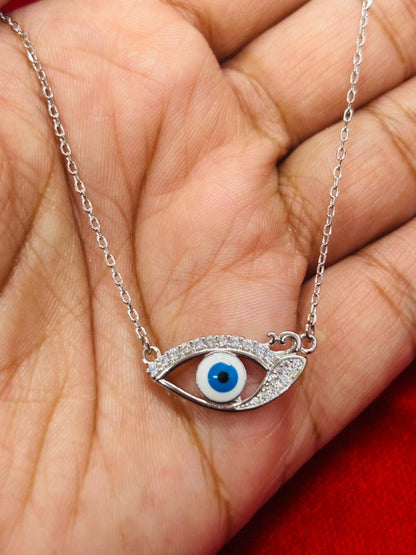 925 Silver Evil Eye Chain Necklace (Assorted designs)