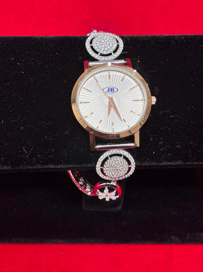 Luxury Real Silver Watches for Women (LSW-5)