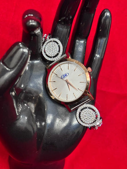 Luxury Real Silver Watches for Women (LSW-5)