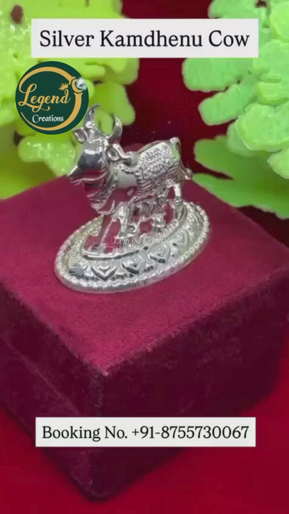 Silver Kamdhenu Cow